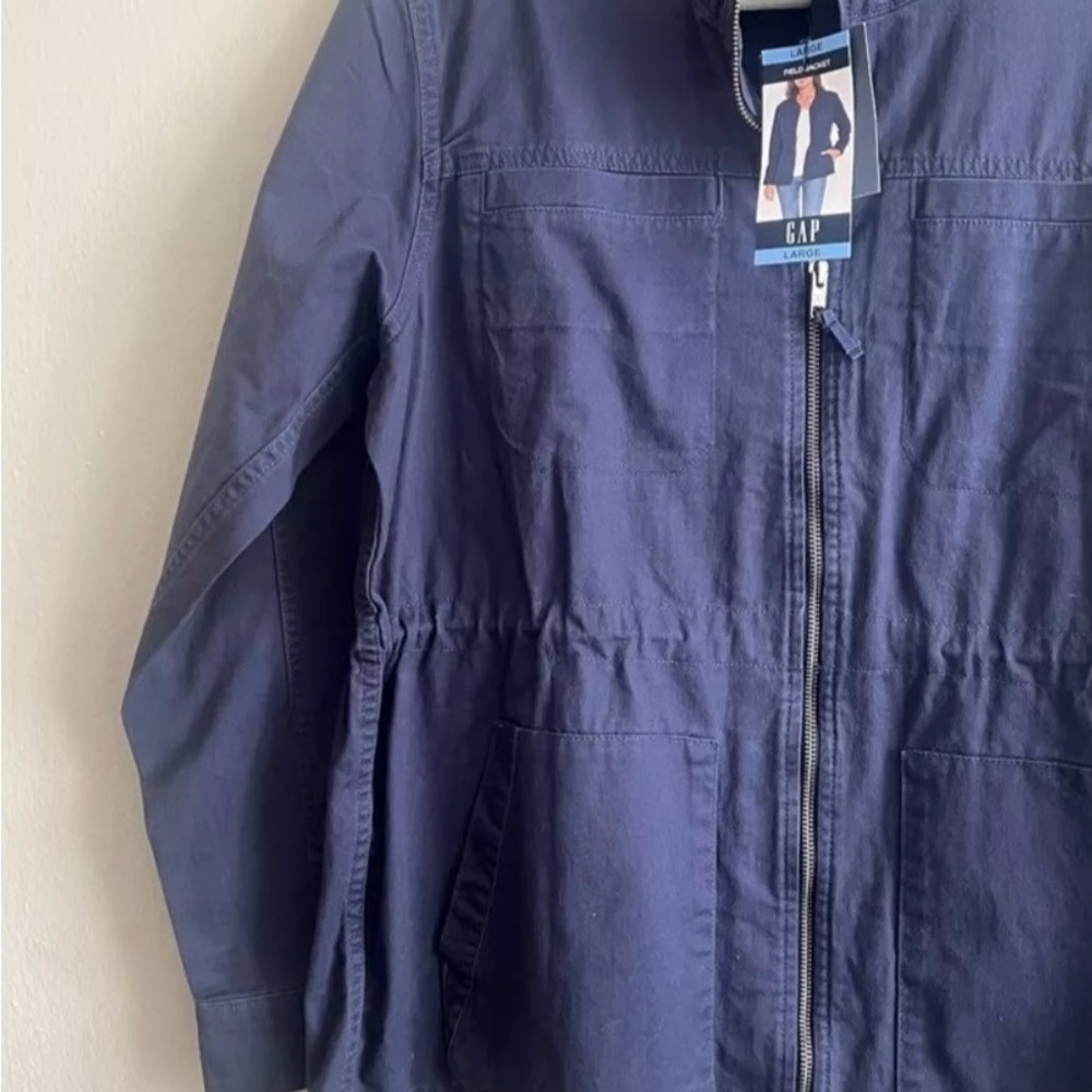 Gap Ladies Utility  Field  Jacket Midnight Blue Color Size Large Retails $108 - Picture 3 of 3